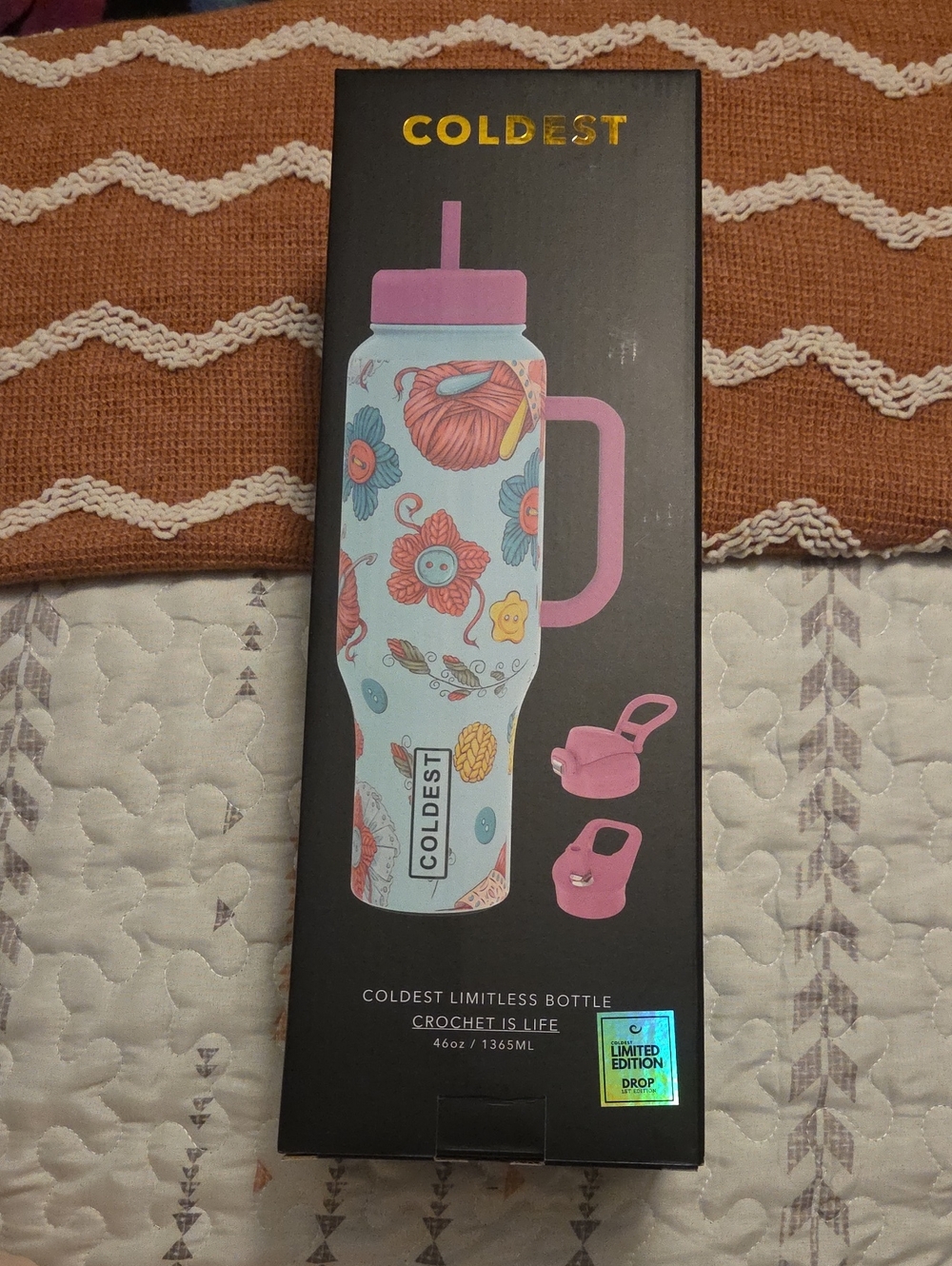 Coldest Limitless Bottle - Crochet Is Life - Limited Edition